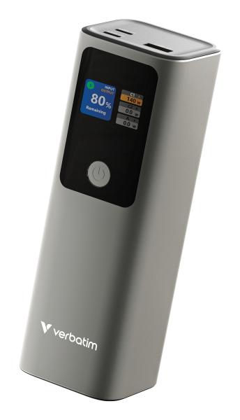 Verbatim Charge 'n' Go Powerbank 27.000 mAh metall-grau