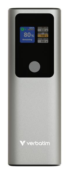 Verbatim Charge 'n' Go Powerbank 27.000 mAh metall-grau