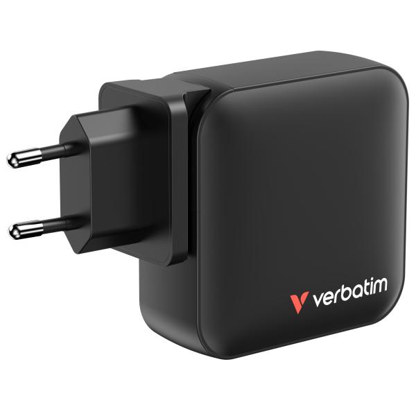 Verbatim Mini GaN Ladegert 165W 4 Port US/EU/UK ADP