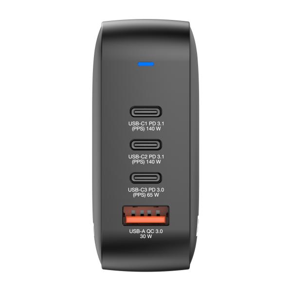 Verbatim Mini GaN Ladegert 165W 4 Port US/EU/UK ADP