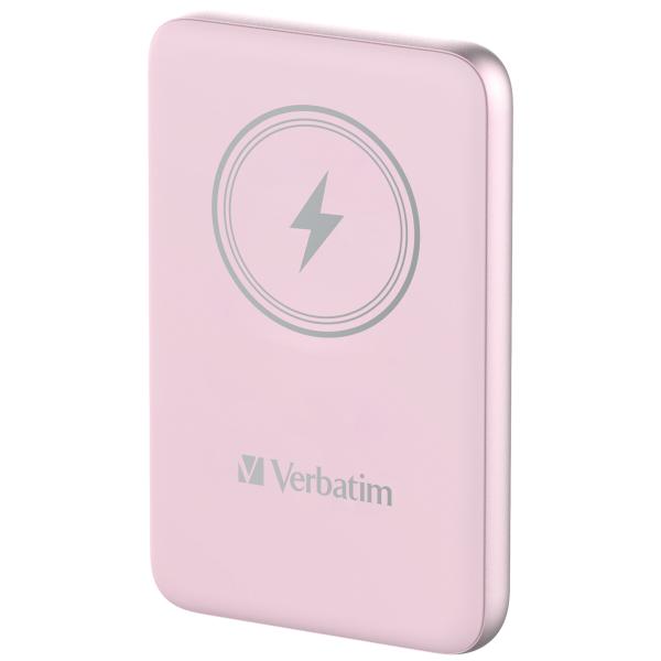 Verbatim Wireless Powerbank Charge 'n' Go 10.000mAh (rosa, Qi, PD 3.0, Quick Charge 3.0)