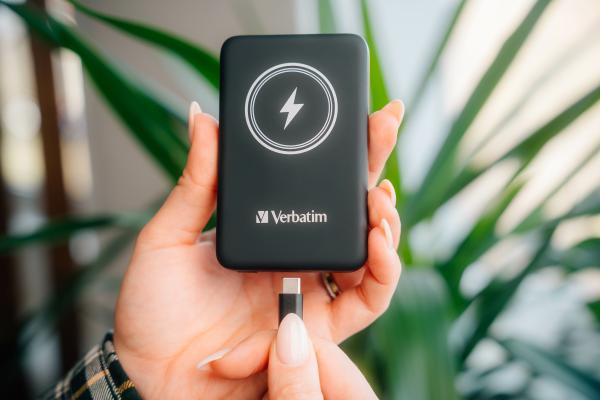 Verbatim Wireless Powerbank Charge 'n' Go 10.000mAh (schwarz, Qi, PD 3.0, Quick Charge 3.0)