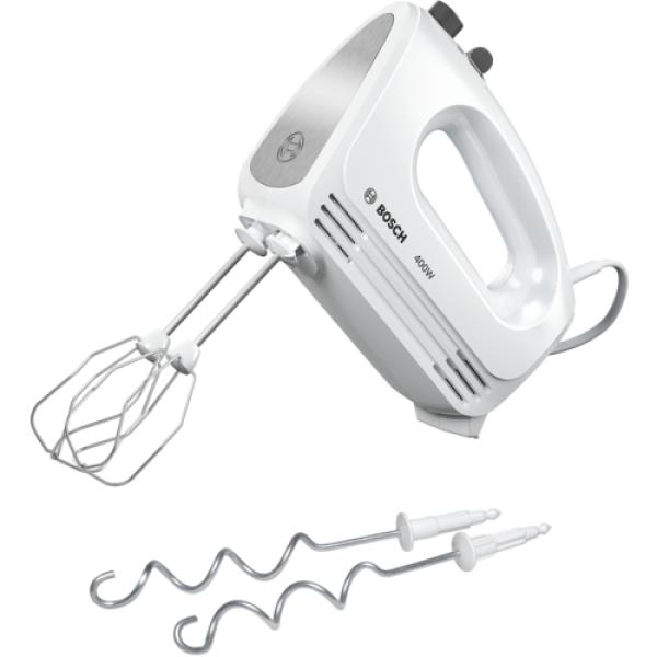 Bosch CleverMixx Handmixer – 400 W Handrührgerät in Weiß