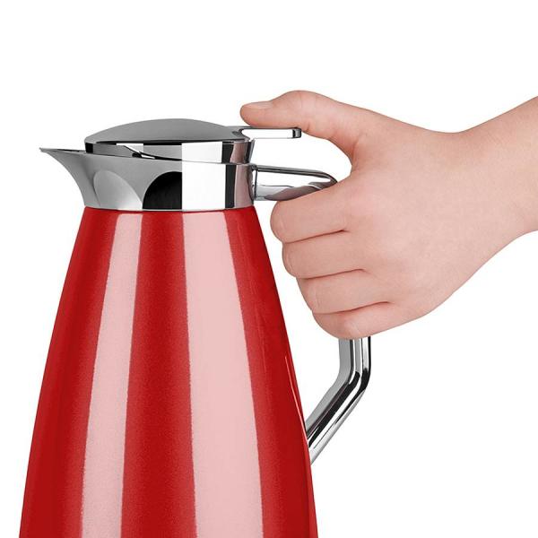 Emsa Plaza Isolierkanne 1 L Rot – Modell F4140300 | Hochwertige Thermoskanne