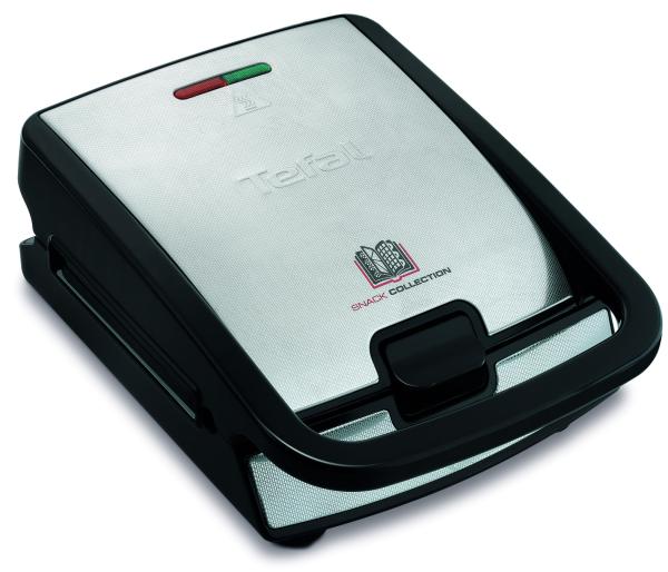 Tefal Snack Collection SW852D – Sandwichmaker & Waffeleisen mit Wechselplatten | 700 W | Edelstahl/Schwarz