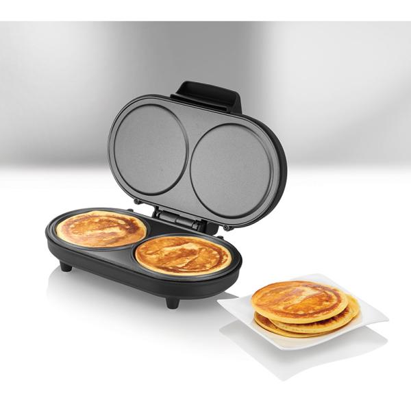 Unold Pancake-Maker American 48165 – Für fluffige American Pancakes Antihaft 2 Backflächen