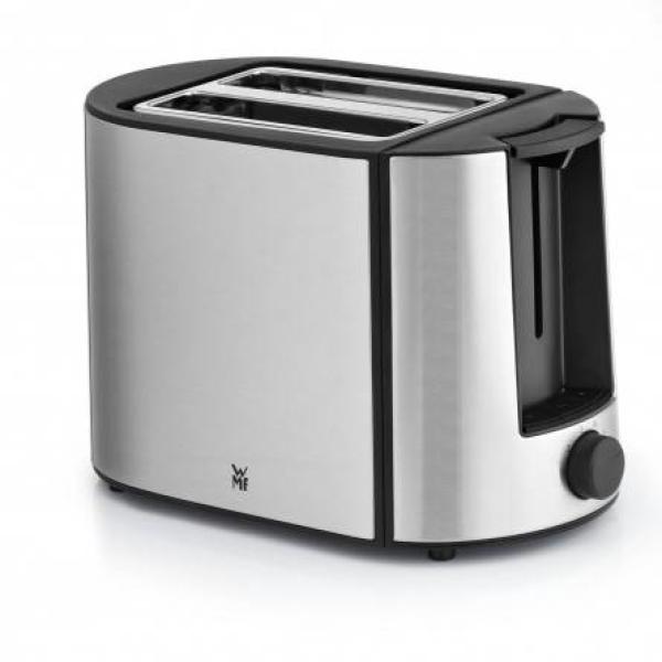 WMF Bueno Pro 6 Toaster mit 2 Scheiben – 870 W, Schwarz & Silber