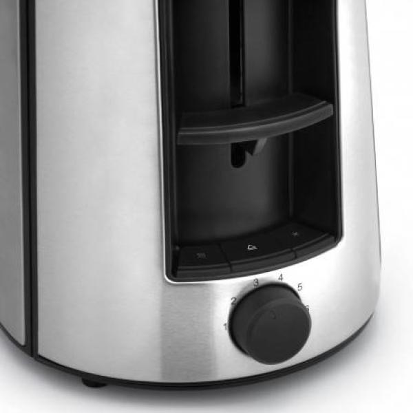 WMF Bueno Pro 6 Toaster mit 2 Scheiben – 870 W, Schwarz & Silber
