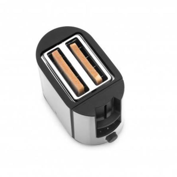 WMF Bueno Pro 6 Toaster mit 2 Scheiben – 870 W, Schwarz & Silber