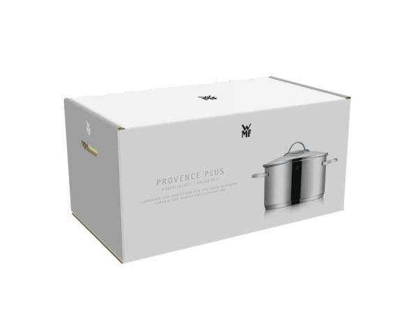 WMF Provence Plus Topf-Set Bratentopf (2,5l), Fleischtöpfe(1,9l), (3,3l), (5,7l), Stielkasserolle (1,7l) silber
