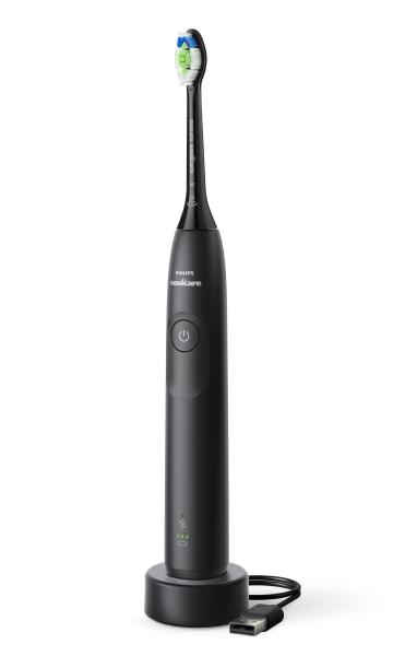 Philips Sonicare 5300 HX7101/01 Schallzahnbürste Schwarz | Drucksensor | 21 Tage Akku