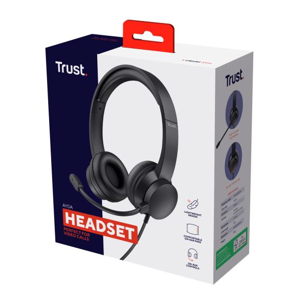 Trust Ayda PC Headset USB schwarz