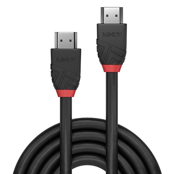 Lindy HDMI Kabel 2 m Schwarz – HDMI 2.0 High Speed, 4K 60 Hz, HDR, 30AWG