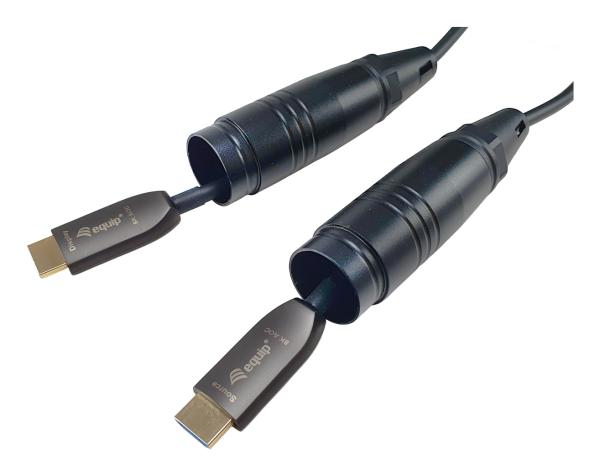 Equip HDMI PHS Ethernet 2.1 A-A St/St 150.0m 8K60Hz HDRopt. schwarz