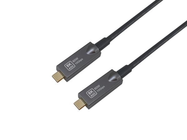 Equip Kabel USB-C3.2-C AOC 8K PD60W St/St 5.00m schwarz