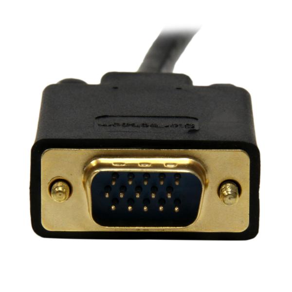 StarTech Mini DisplayPort auf VGA Kabel 1,8m | mDP auf VGA Adapter schwarz
