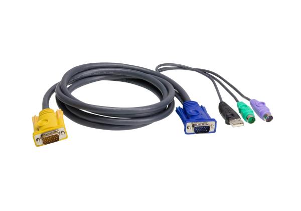 ATEN 2L-5302UP - Tastatur-  Video-  Maus- KVM- Kabel - 1.8 m