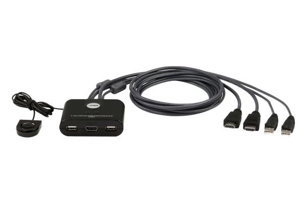ATEN KVM Switch CS22U-HF 2 Port USB/HDMI Kabel