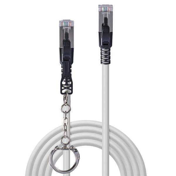 LINDY Patchkabel Cat.6A S/FTP grau 2m verriegelbar