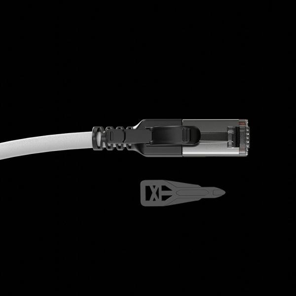 LINDY Patchkabel Cat.6A S/FTP grau 2m verriegelbar