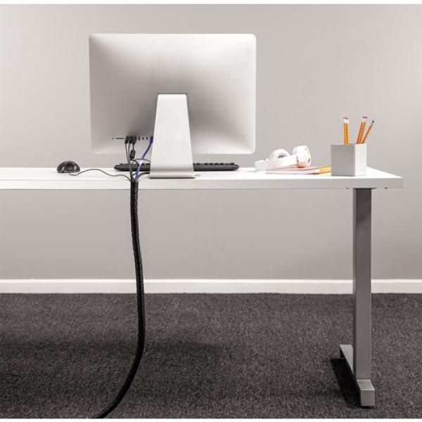 Fellowes Kabelordner Cablezip 2m Spiralschlauch schwarz