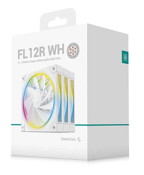 120mm DeepCool FL12R White Triple-Pack