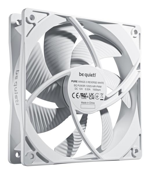 be quiet! Pure Wings 3 Reverse 3-Pack 120mm PWM white