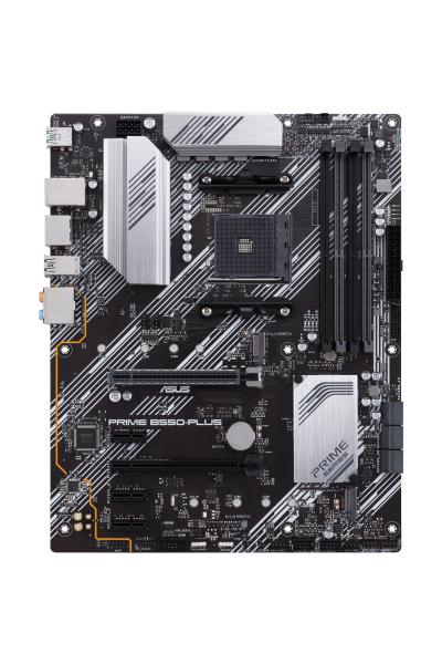 ASUS PRIME B550-PLUS Mainboard – AMD B550 Sockel AM4 ATX, DDR4 PCIe 4.0 USB 3.2 Gigabit LAN