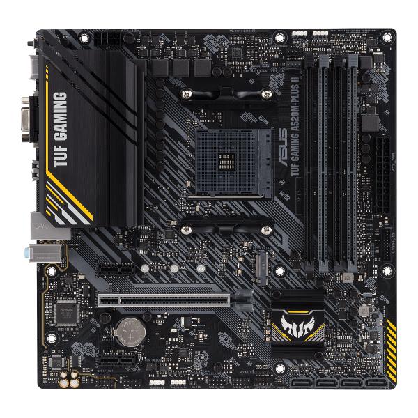 ASUS TUF GAMING A520M-PLUS II Mainboard – AMD AM4 DDR4 M.2 micro-ATX Aura Sync