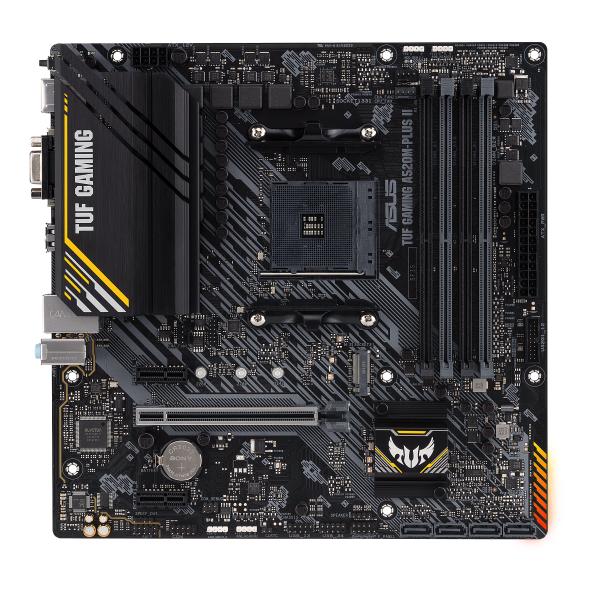 ASUS TUF GAMING A520M-PLUS II Mainboard – AMD AM4 DDR4 M.2 micro-ATX Aura Sync
