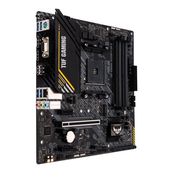 ASUS TUF GAMING A520M-PLUS II Mainboard – AMD AM4 DDR4 M.2 micro-ATX Aura Sync