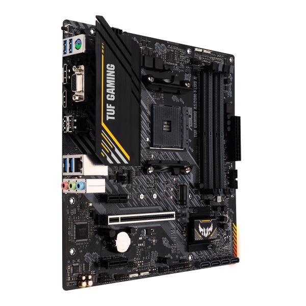 ASUS TUF GAMING A520M-PLUS II Mainboard – AMD AM4 DDR4 M.2 micro-ATX Aura Sync