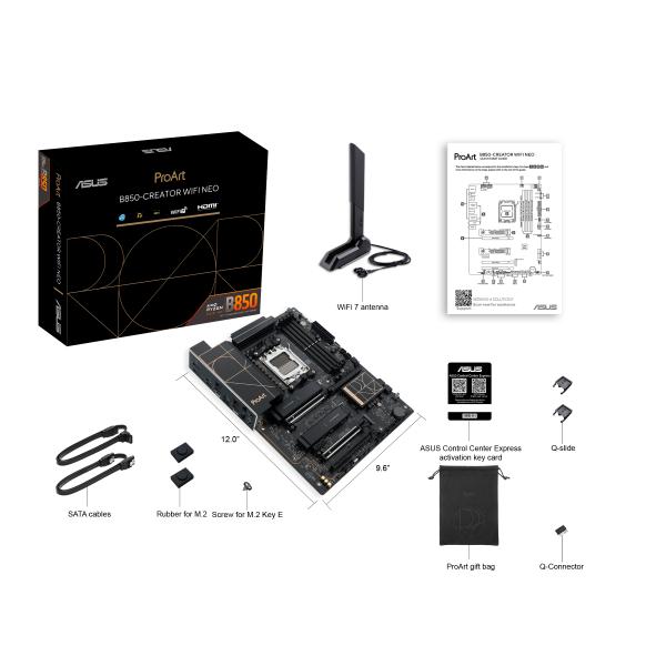 ASUS PROART B850-CREATOR WIFI NEO (AMD,AM5,DDR5,ATX)