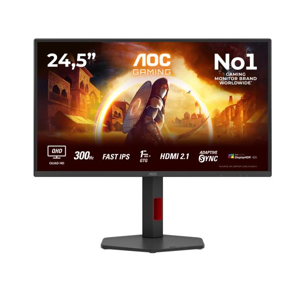 62,2cm 24,5" AOC Q25G4SR 16:09 2xHDMI+DP black/red