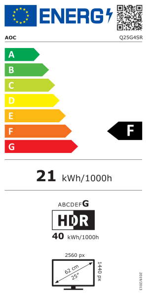 62,2cm 24,5" AOC Q25G4SR 16:09 2xHDMI+DP black/red