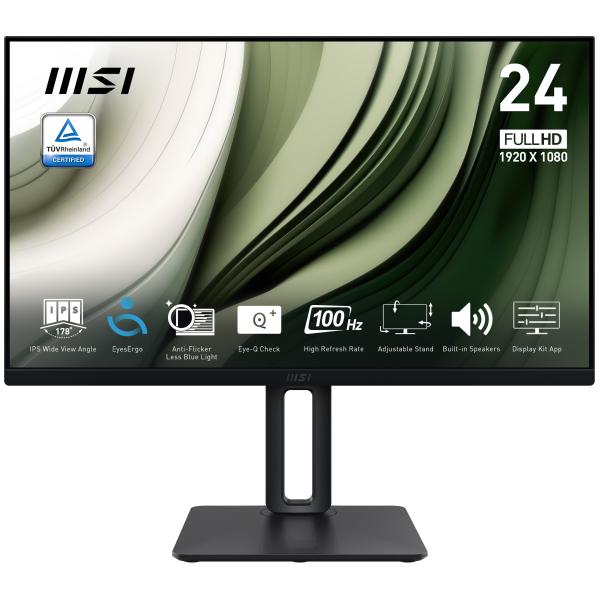 MSI PRO MP245PG Office Monitor - IPS Panel, 100Hz Höhenverstellbar (120mm)