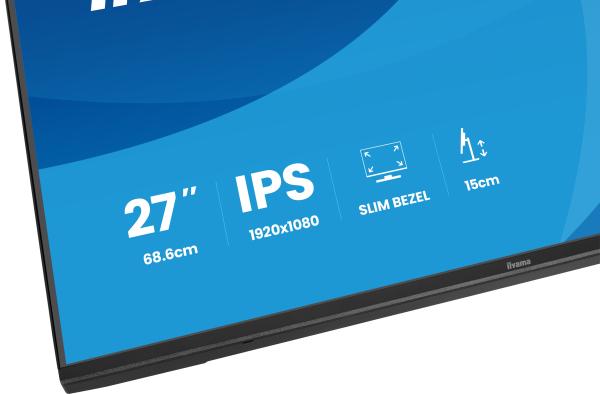 iiyama ProLite XB2797HSU-B1 68,6cm/27" (1920x1080) 16:9 IPS 4ms 120Hz HDMI DisplayPort USB VESA Speaker Black