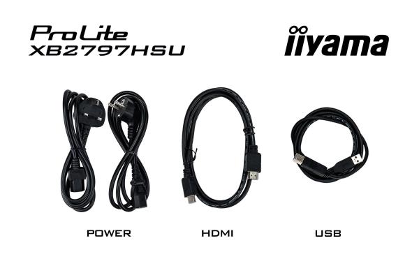 iiyama ProLite XB2797HSU-B1 68,6cm/27" (1920x1080) 16:9 IPS 4ms 120Hz HDMI DisplayPort USB VESA Speaker Black