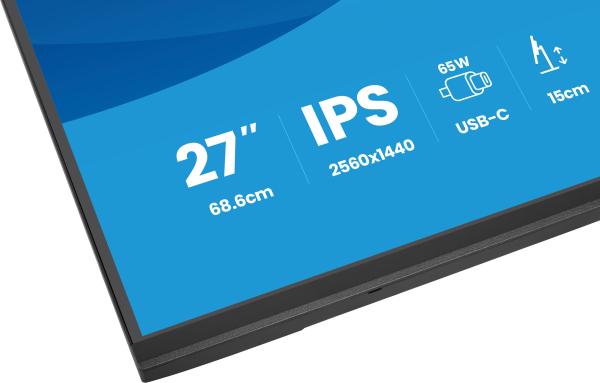 IIYAMA 68.6cm (27") XB2797QSN-B1 16:9 HDMI+DP+USB-C IPS