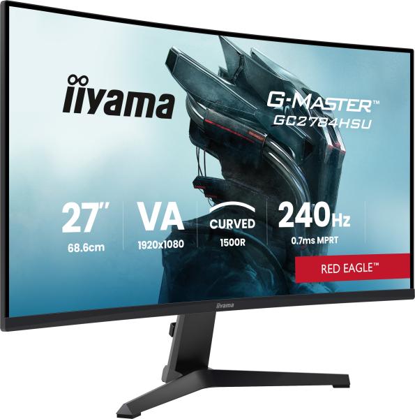 iiyama G-MASTER GC2784HSU-B1 27" Gaming Monitor Full HD 240Hz 0,7ms Curved VA