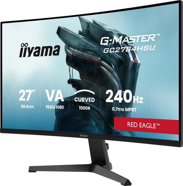 iiyama G-MASTER GC2784HSU-B1 27" Gaming Monitor Full HD 240Hz 0,7ms Curved VA