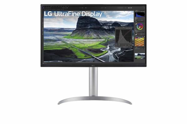 68,47cm/27" (3840x2160) LG UltraFine 27UQ850V-W 16:9 4K IPS 5ms 60Hz HDR400 HDMI DP USB-C Speaker Pivot Silver