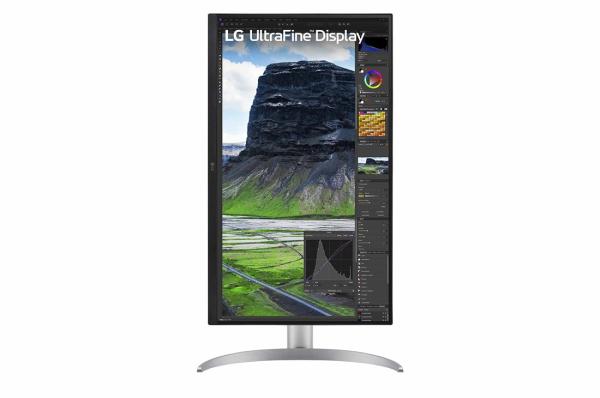 68,47cm/27" (3840x2160) LG UltraFine 27UQ850V-W 16:9 4K IPS 5ms 60Hz HDR400 HDMI DP USB-C Speaker Pivot Silver