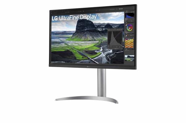 68,47cm/27" (3840x2160) LG UltraFine 27UQ850V-W 16:9 4K IPS 5ms 60Hz HDR400 HDMI DP USB-C Speaker Pivot Silver