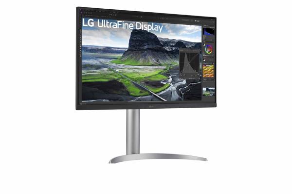 68,47cm/27" (3840x2160) LG UltraFine 27UQ850V-W 16:9 4K IPS 5ms 60Hz HDR400 HDMI DP USB-C Speaker Pivot Silver