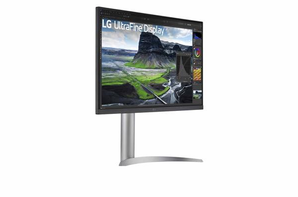 68,47cm/27" (3840x2160) LG UltraFine 27UQ850V-W 16:9 4K IPS 5ms 60Hz HDR400 HDMI DP USB-C Speaker Pivot Silver