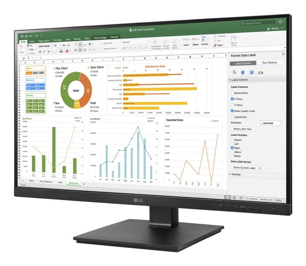 LG 27BN65Q-B Refurbished 27 Zoll QHD IPS Monitor 2560x1440 75Hz USB-Hub