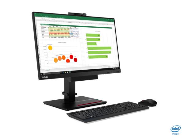 Lenovo ThinkCentre TIO24 Gen4 23,8" FHD Monitor Webcam DisplayPort Refurbished A3