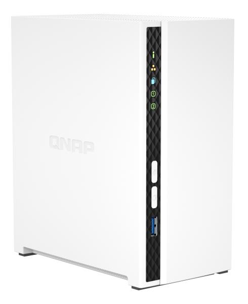 QNAP TS-233 NAS 2-Bay – Quad-Core 2.0GHz, 2GB RAM, Weiß | Private Cloud & Multimedia-Server