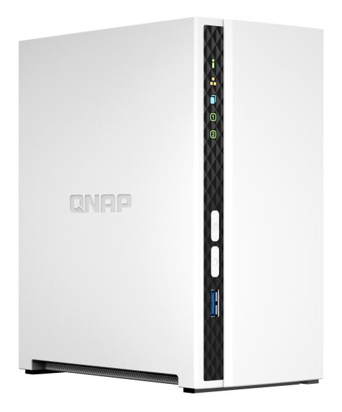QNAP TS-233 NAS 2-Bay – Quad-Core 2.0GHz, 2GB RAM, Weiß | Private Cloud & Multimedia-Server